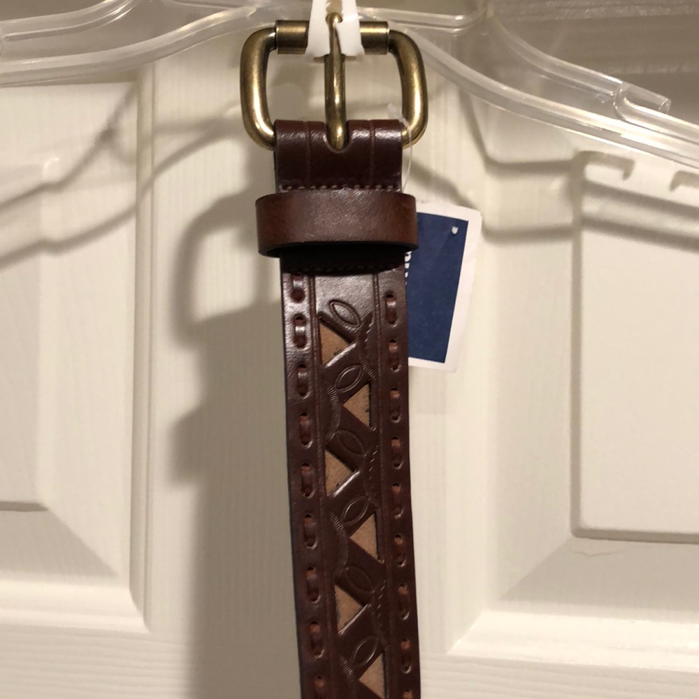 NWT- brown leather belt